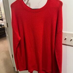 Halogen BOW back sweater long sleeve top